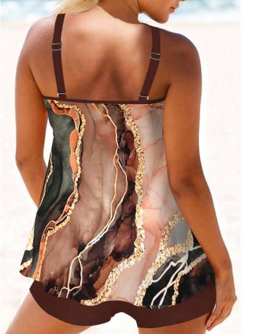 Customized Printing Metal Ring Double-shoulder Strap Backless Sexy Sling - Elite Essence Store