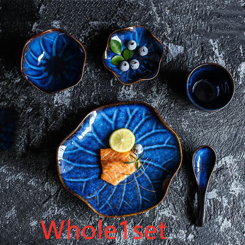 Ceramic Tableware Set Supporting Dishes Spoons Dinner Plates Hotel Restaurant Supplies - Elite Essence Store