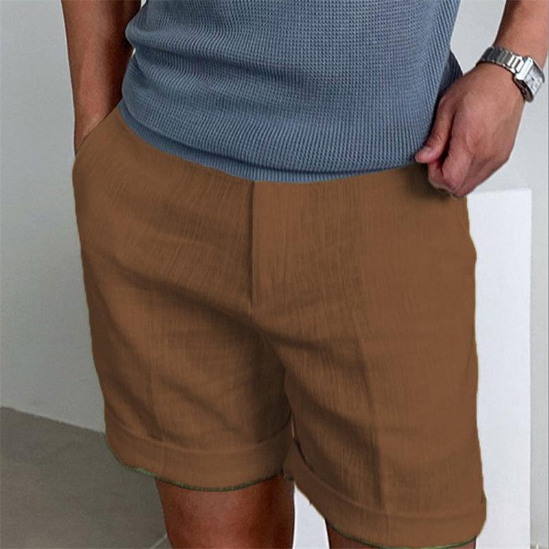 Men's Slant Pockets Pure Color Comfort Breathable Workout Shorts - Elite Essence Store