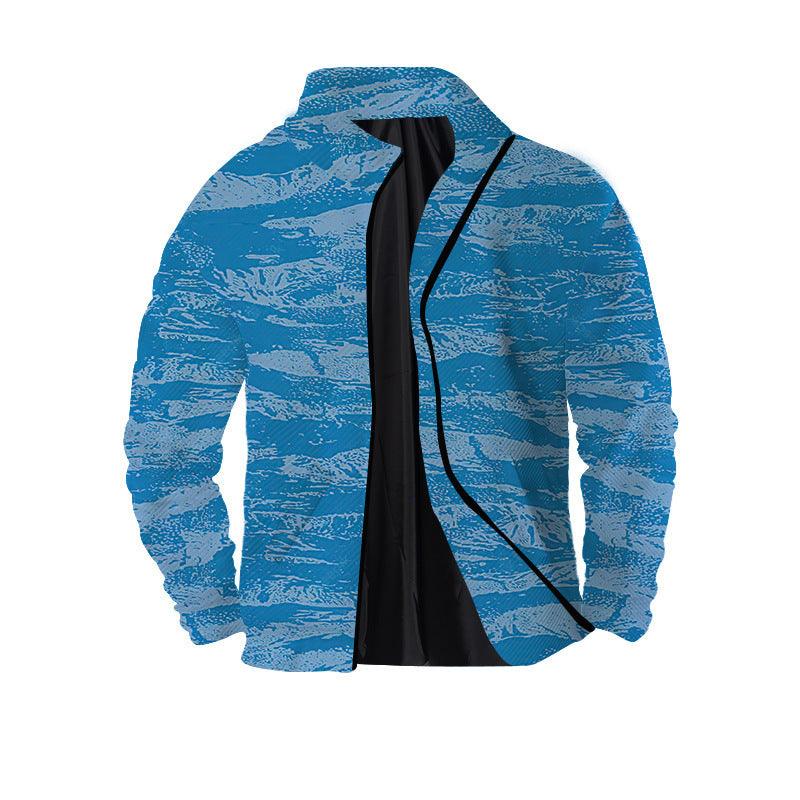 Men's Twill Digital Printing 3D Zipper Jacket - Elite Essence Store