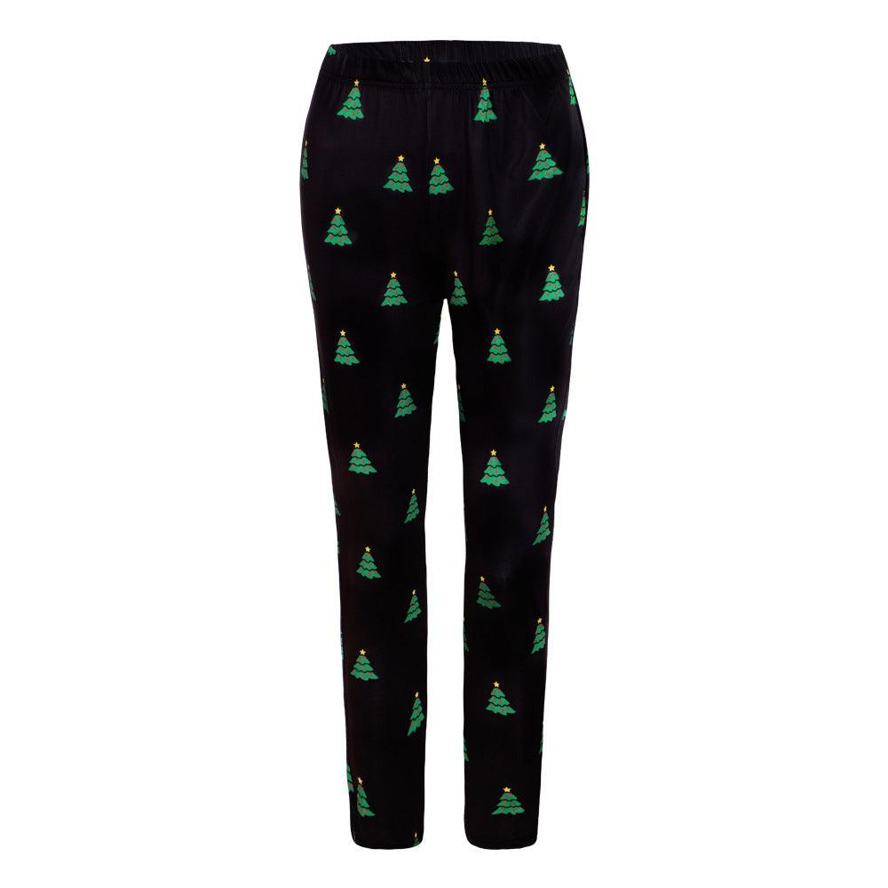 Christmas Costume Printed Slim-fit Trousers - Elite Essence Store