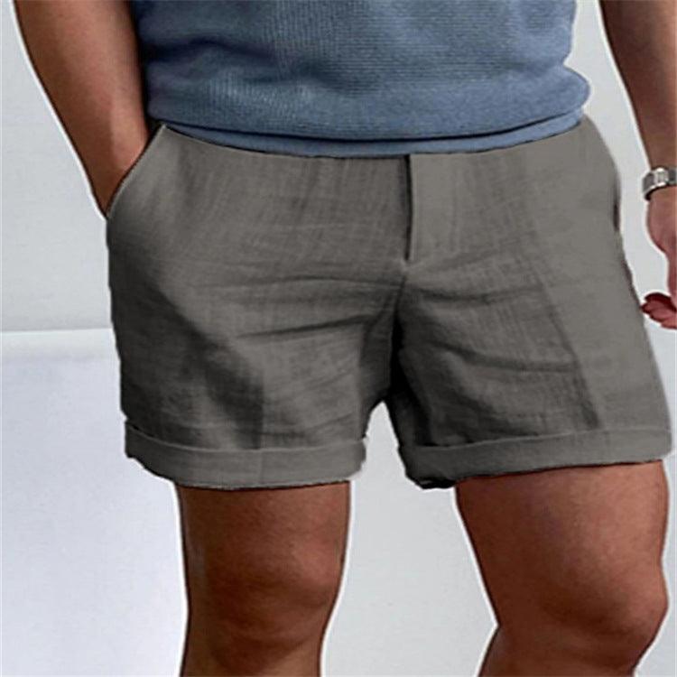 Men's Slant Pockets Pure Color Comfort Breathable Workout Shorts - Elite Essence Store