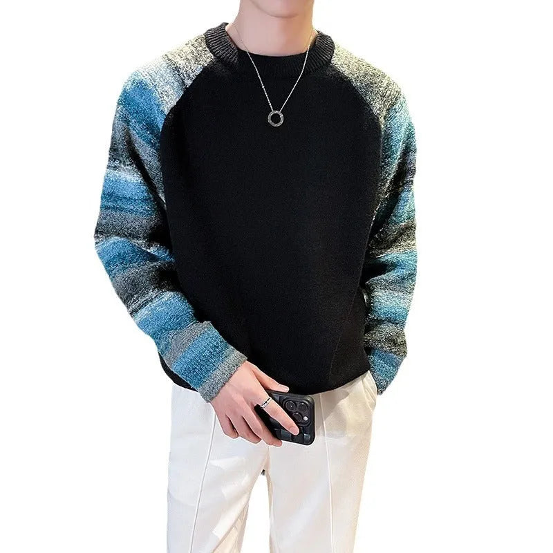 Dopamine Stitching Men's Raglan Sleeve Sweater