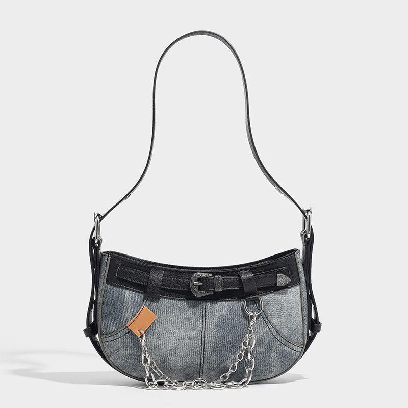 Sweet Cool Hot Girl Denim Underarm Bag - Elite Essence Store