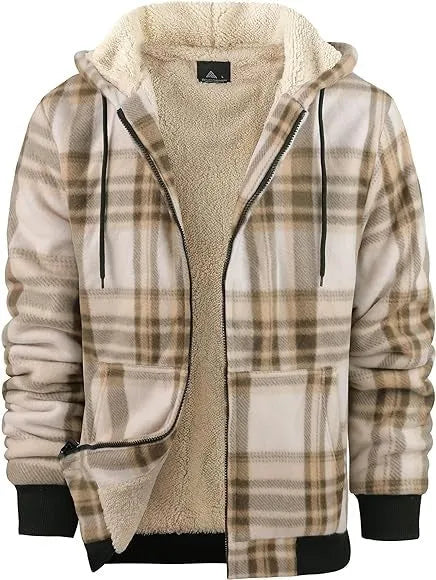 Thickened Cotton-padded Clothes Plaid Long Sleeve Loose