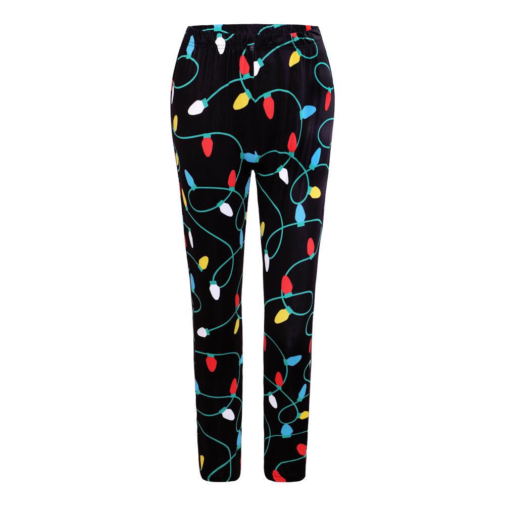 Christmas Costume Printed Slim-fit Trousers - Elite Essence Store