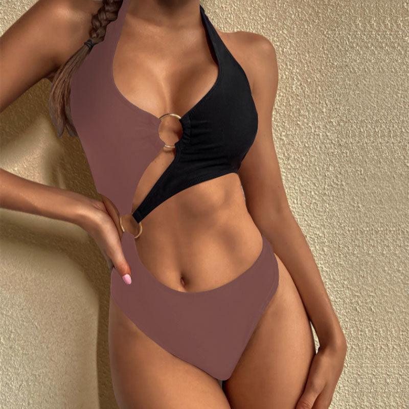 New Women's Conservative One Piece High Waist Swimwear - Elite Essence Store