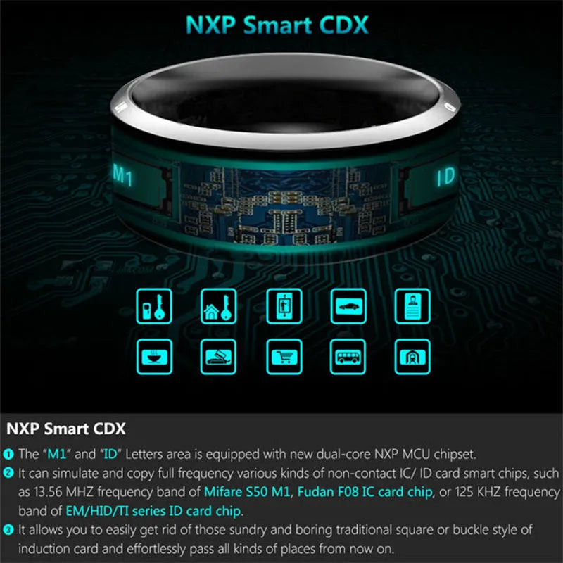 Multifunctional Smart NFC Ring Fashion