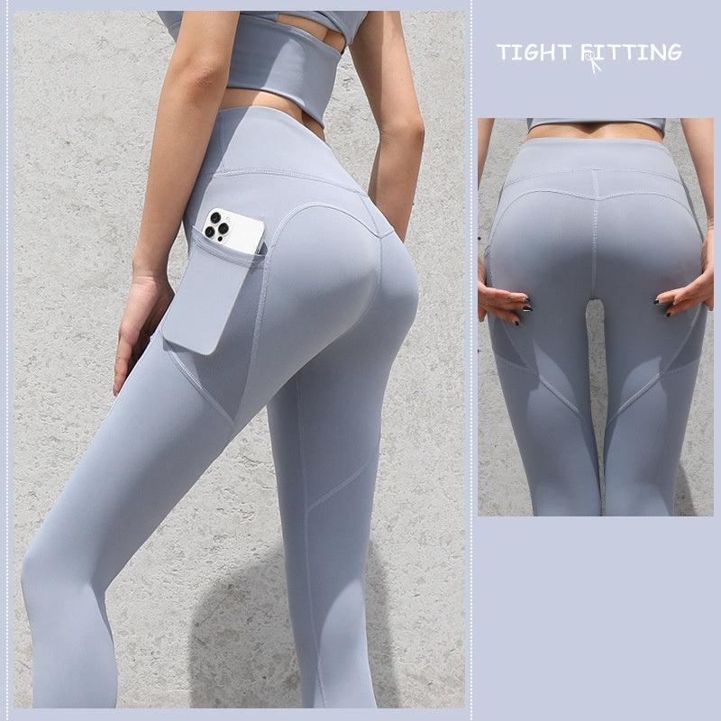 Gym Sport Seamless Leggings With Pockets Push Up High Waist Pants Women Fitness Running Yoga Pants Gym Sport Seamless Leggings - Elite Essence Store