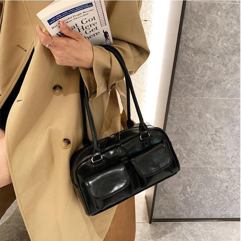 Multi-pocket Design Shoulder Bag Fashion Versatile Square Handbags Women Underarm Bags - Elite Essence Store