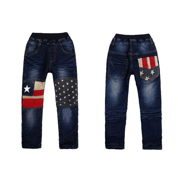 Boy patchwork jeans - Elite Essence Store