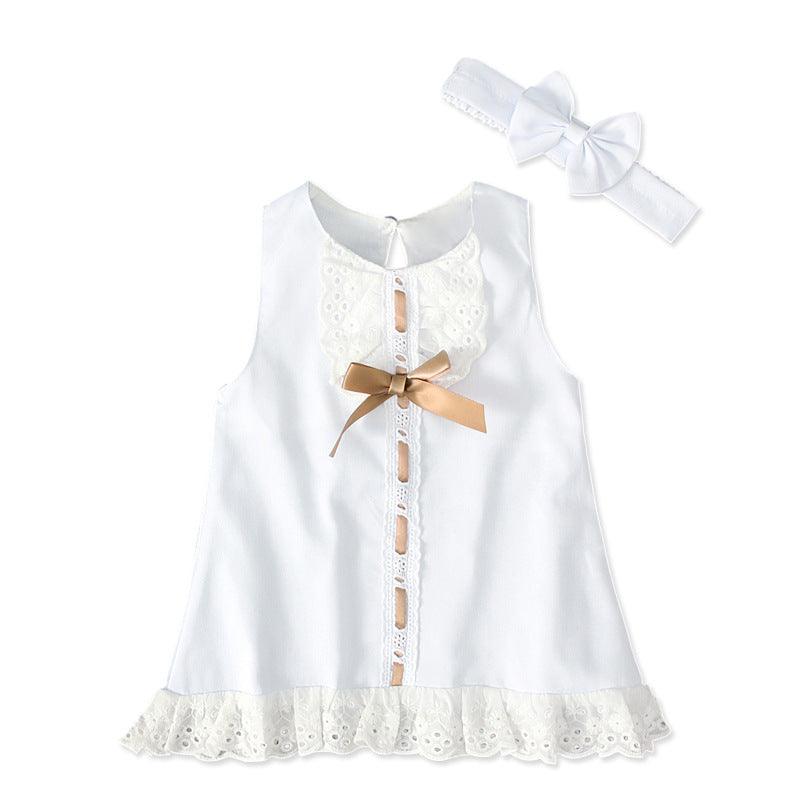 Girls baby sleeveless bow skirt - Elite Essence Store