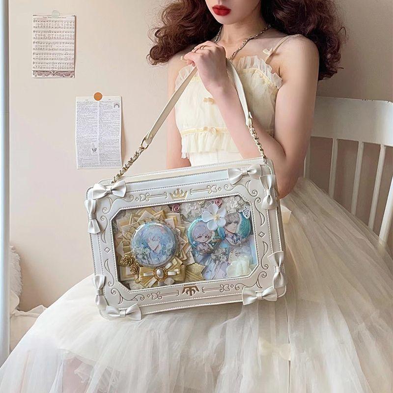 Girl Versatile Retro Transparent Small Square Bag - Elite Essence Store