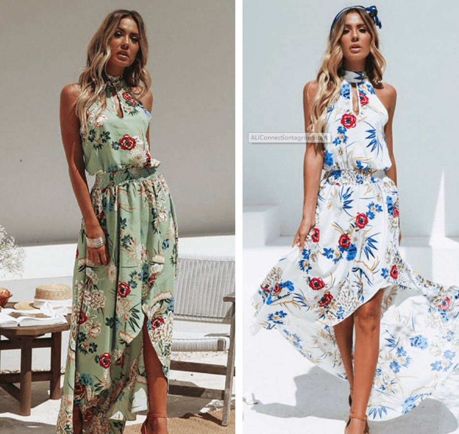 European trend beach dress ebay AliExpress explosion dress bohemian style dress - Elite Essence Store