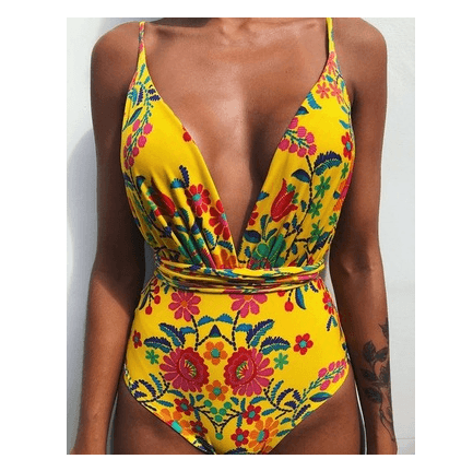 One Piece Swimsuit Backless Monokini Swimwear Women - Elite Essence Store