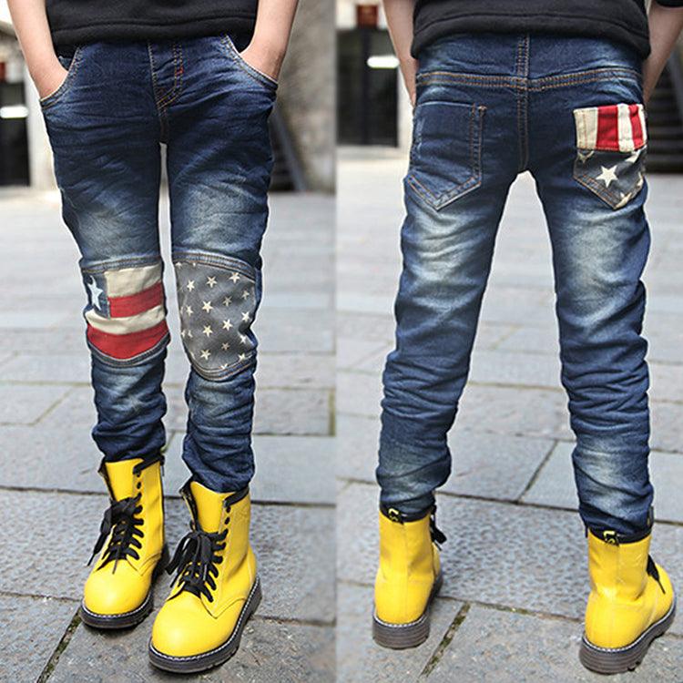 Boy patchwork jeans - Elite Essence Store