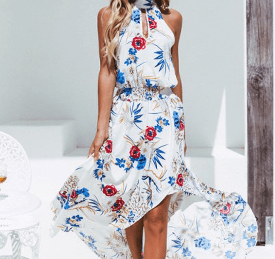 European trend beach dress ebay AliExpress explosion dress bohemian style dress - Elite Essence Store