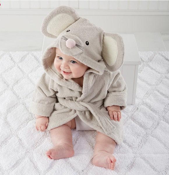 Children's Hooded Absorbent Animal-shaped Bathrobe - Elite Essence Store