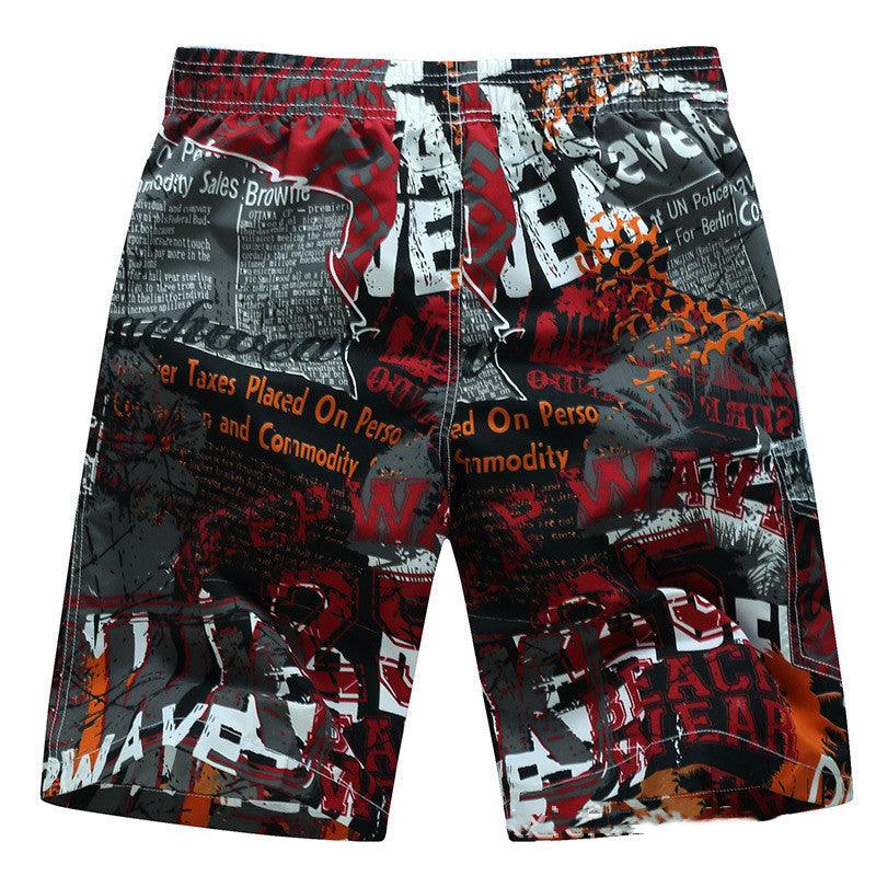 Printed Fashion Quick-drying Shorts Beach Pants - Elite Essence Store