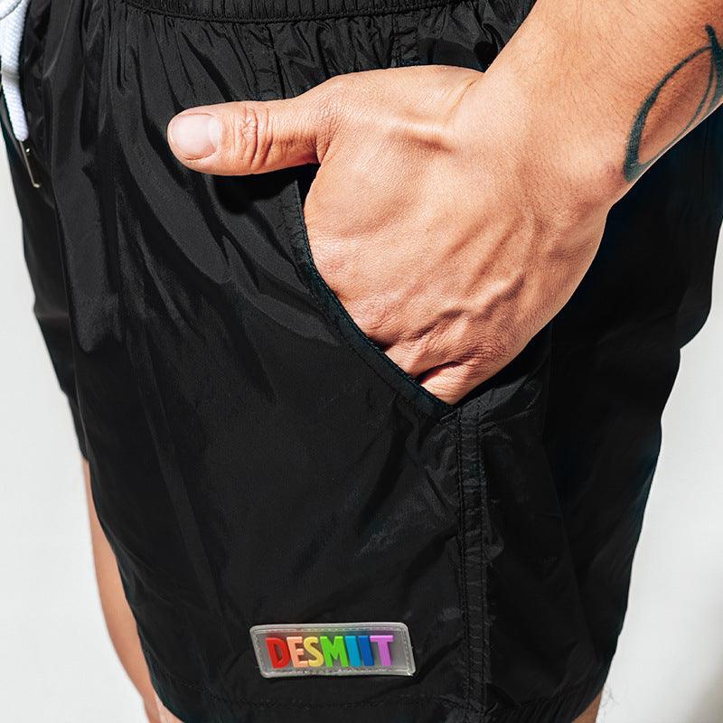 Beach Shorts Sports Loose Seaside Vacation Rainbow Swimming Shorts - Elite Essence Store