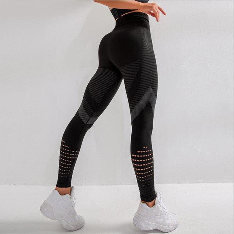 Quick-drying Breathable High-waist Mesh Tight Yoga Pants - Elite Essence Store