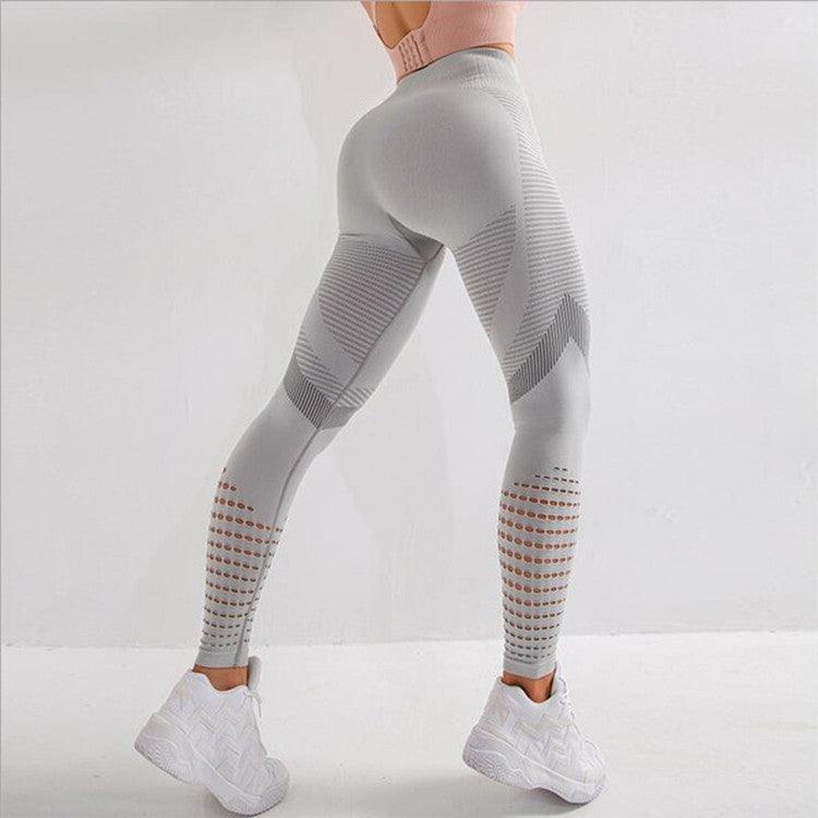 Quick-drying Breathable High-waist Mesh Tight Yoga Pants - Elite Essence Store