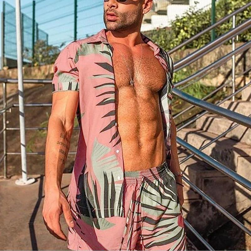 New Men's Hawaii Beach Print Suit - Elite Essence Store