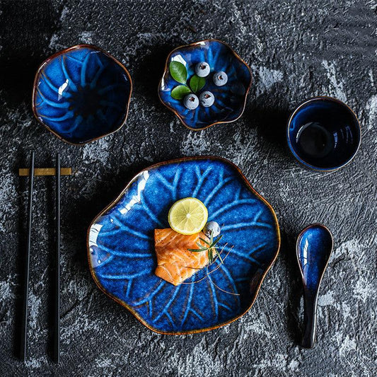 Ceramic Tableware Set Supporting Dishes Spoons Dinner Plates Hotel Restaurant Supplies - Elite Essence Store