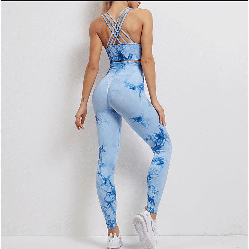 Tie-Dye Yoga Wear Women'S Sports Fitness Suit - Elite Essence Store