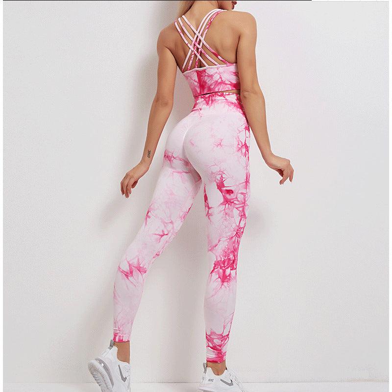 Tie-Dye Yoga Wear Women'S Sports Fitness Suit - Elite Essence Store