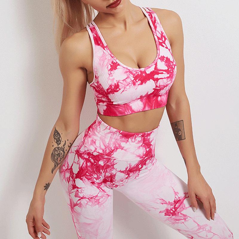 Tie-Dye Yoga Wear Women'S Sports Fitness Suit - Elite Essence Store