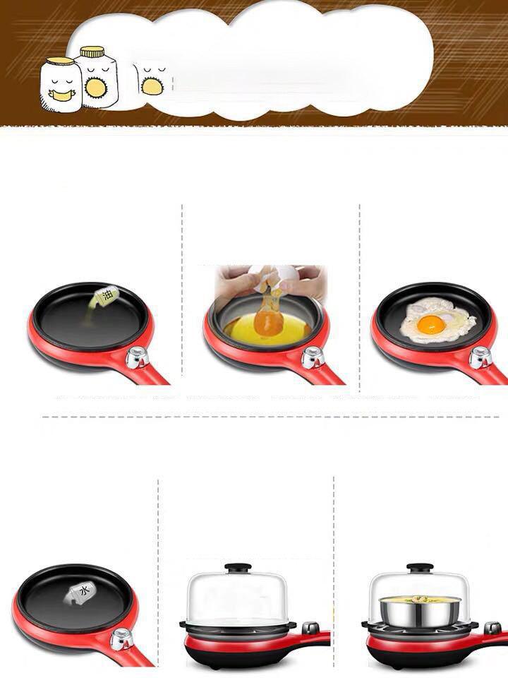 Household Breakfast Machine Stainless Steel Egg Steamer Egg Cooker Omelette Device Small Appliances Gift Gifts - Elite Essence Store