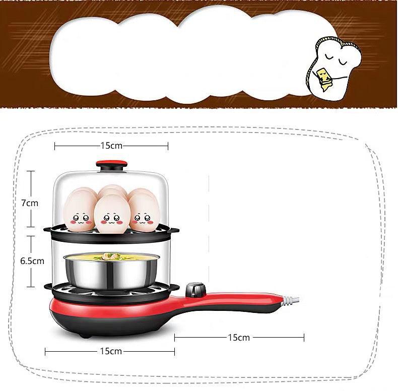 Household Breakfast Machine Stainless Steel Egg Steamer Egg Cooker Omelette Device Small Appliances Gift Gifts - Elite Essence Store