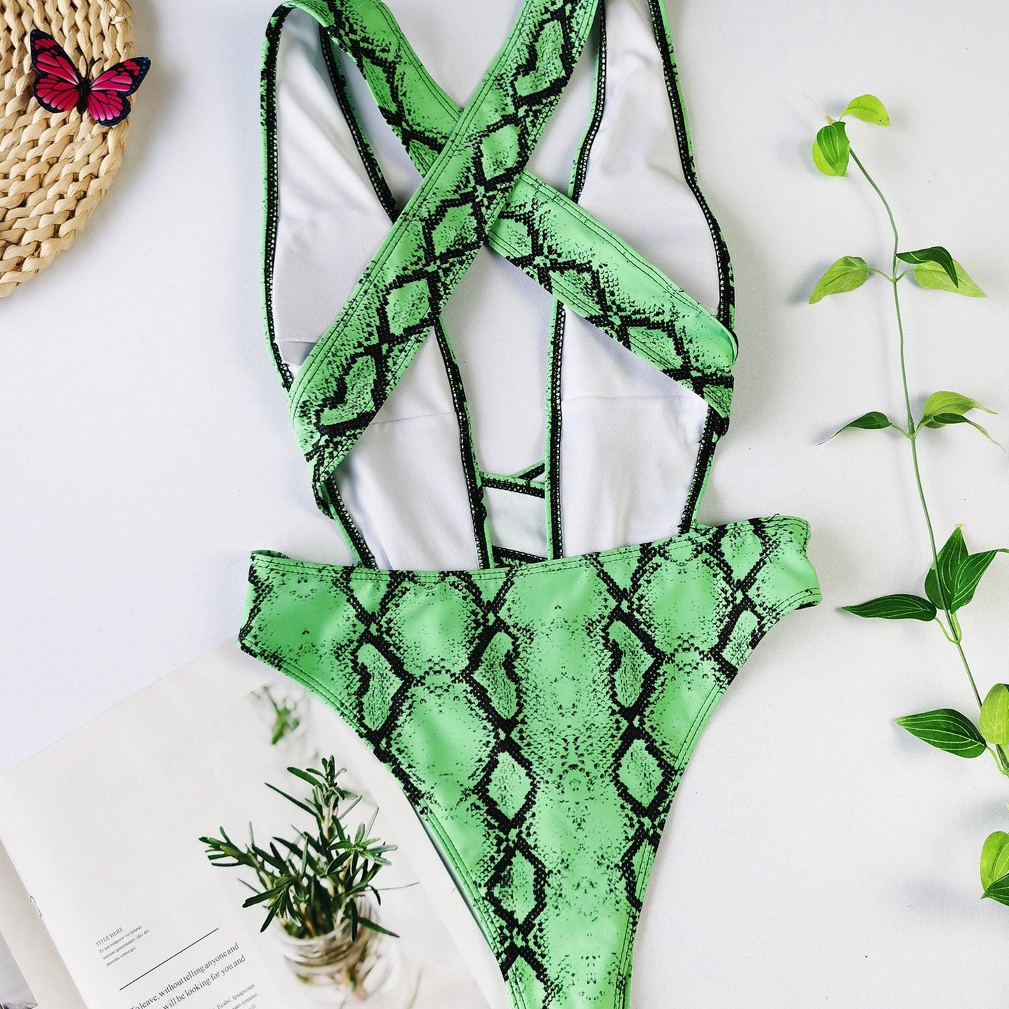 One Piece Bandage Swimsuit Sexy Bikini - Elite Essence Store