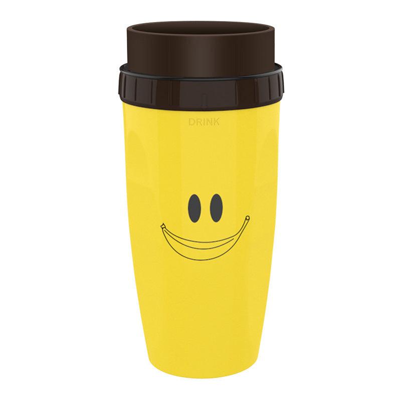 No Cover Twist Cup Travel Portable Cup Double Insulation Tumbler Straw Sippy Water Bottles Portable For Children Adults - Elite Essence Store
