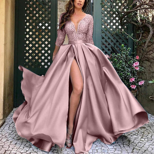 Sexy Long Dress With Hot Stamping - Elite Essence Store