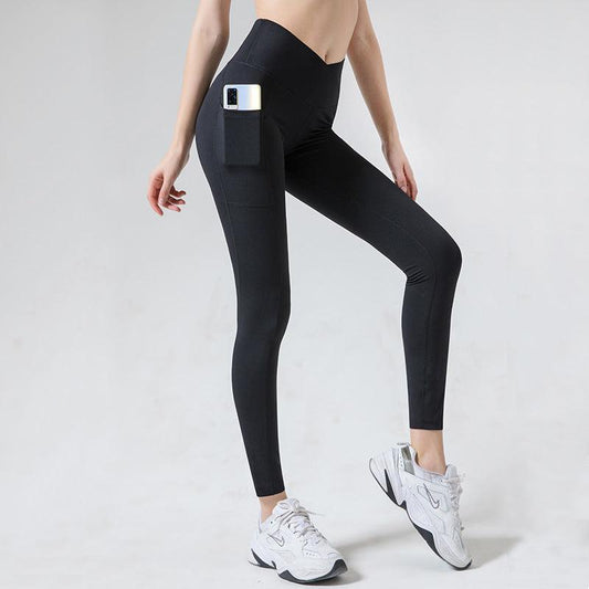 V Waist Tight Yoga Pants Women Compound - Elite Essence Store