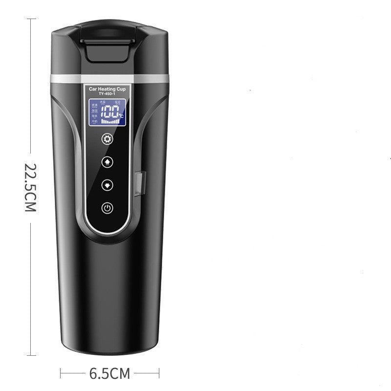 Portable Car Bottle Smart Touch Digital Display Insulated Cup Home Traveling Heating Cup Water Bottle - Elite Essence Store