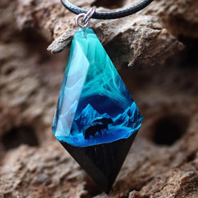 Aurora Resin Luminous Pendant Necklace - Elite Essence Store