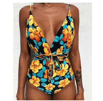 One Piece Swimsuit Backless Monokini Swimwear Women - Elite Essence Store