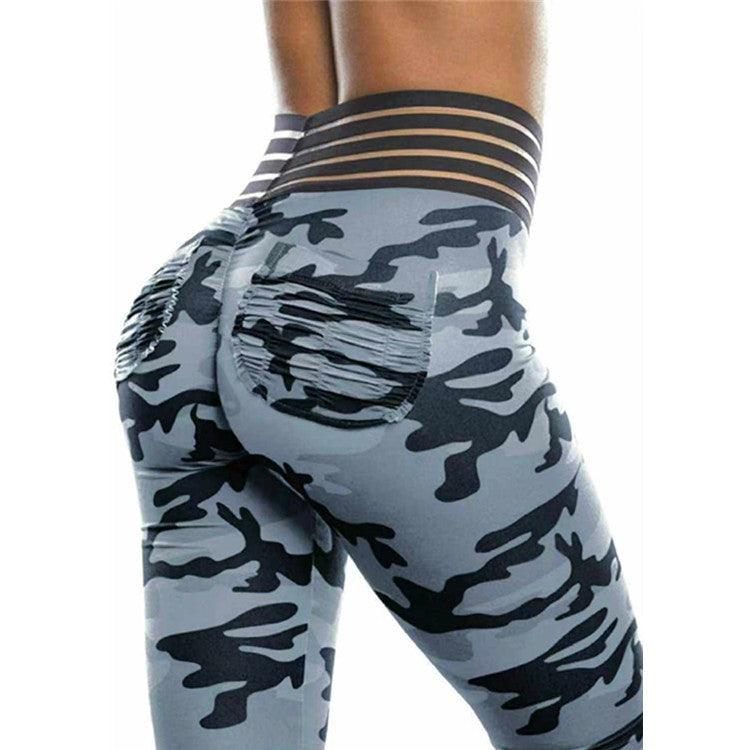 Women's Trousers Camo Printed Yoga Pants - Elite Essence Store