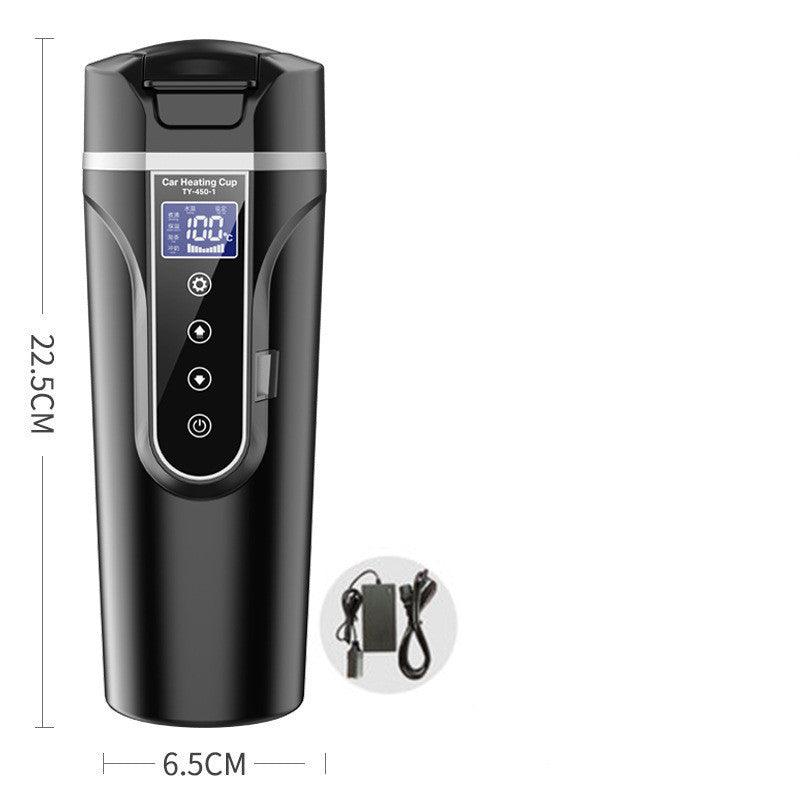 Portable Car Bottle Smart Touch Digital Display Insulated Cup Home Traveling Heating Cup Water Bottle - Elite Essence Store