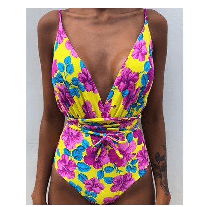 One Piece Swimsuit Backless Monokini Swimwear Women - Elite Essence Store