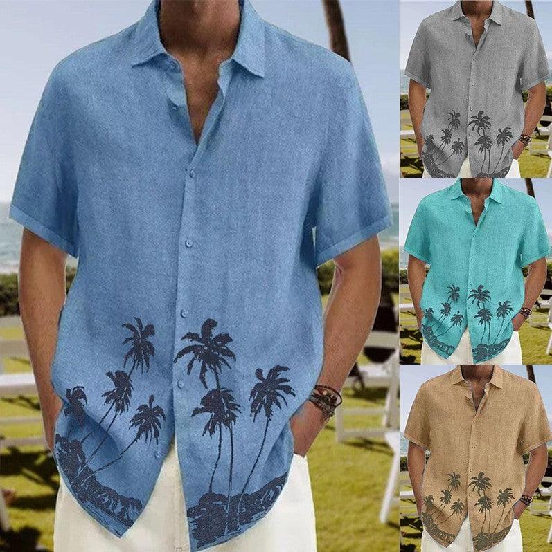 Men's Summer Fashion Trend Beach Casual Short Sleeve - Elite Essence Store