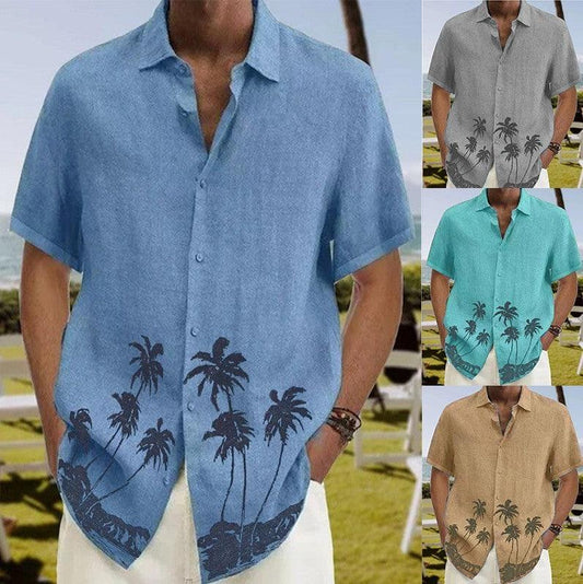 Men's Summer Fashion Trend Beach Casual Short Sleeve - Elite Essence Store