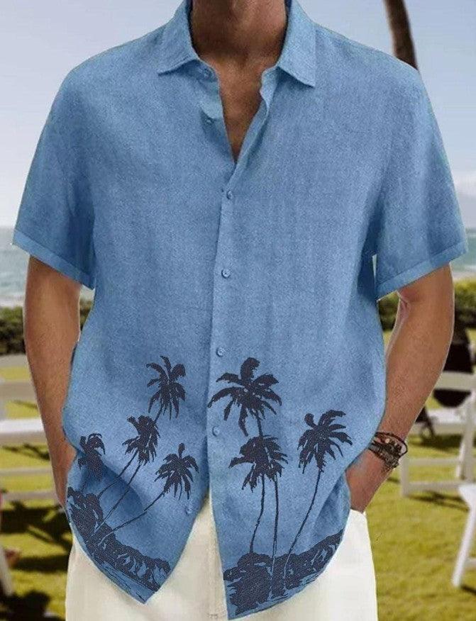 Men's Summer Fashion Trend Beach Casual Short Sleeve - Elite Essence Store