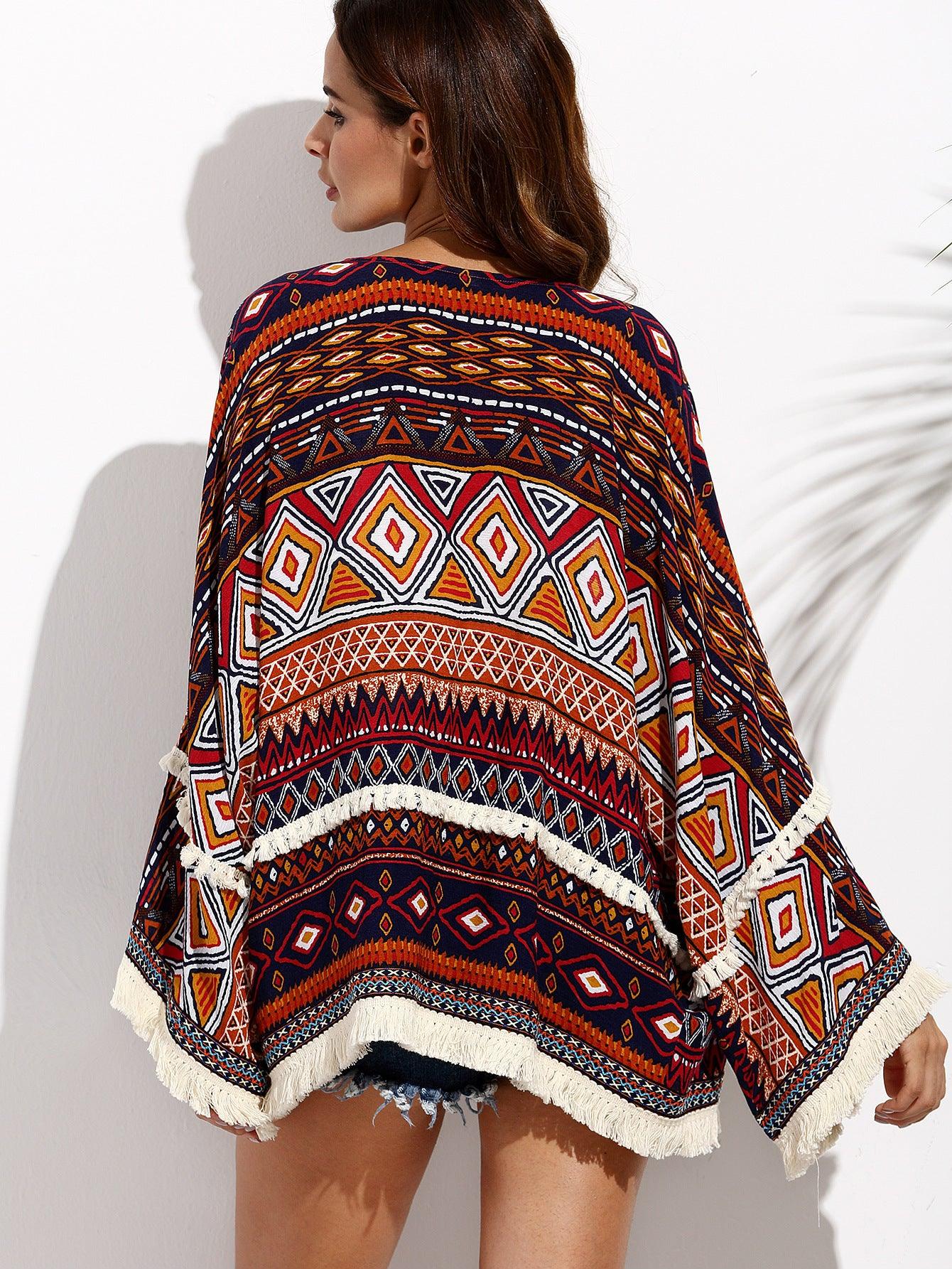 Printed beach cardigan - Elite Essence Store