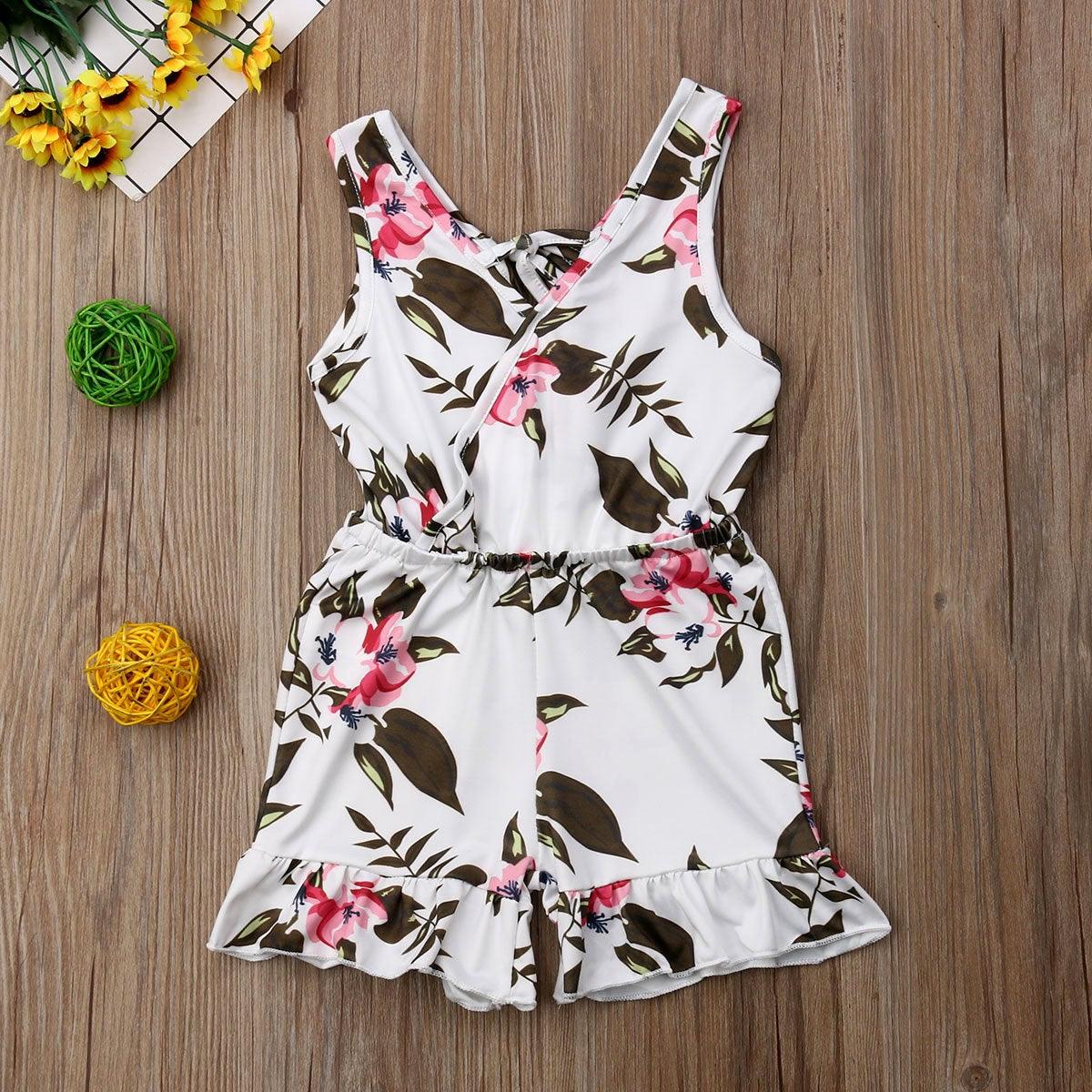 Summer Girls baby girl Floral Outfits Clothes - Elite Essence Store