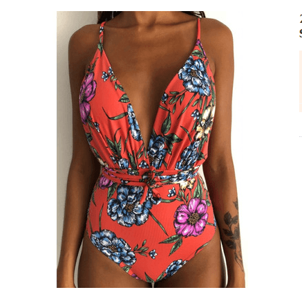 One Piece Swimsuit Backless Monokini Swimwear Women - Elite Essence Store