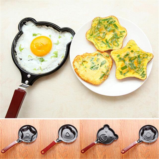 Mini Pancake Maker Cartoon Bear Heart Star Frying Pan Molds Cookware For Child Breakfast Kitchen Tools - Elite Essence Store